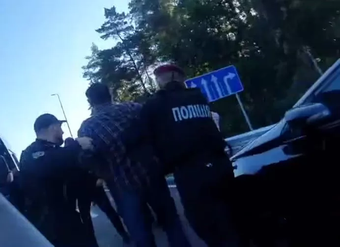 Задержание участников митинга / Скриншот