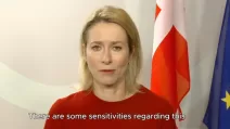 Кая Каллас сделала несколько заявлений перед началом неформального заседания министров иностранных дел ЕС в Копенгагене, 30 августа 2025 года / Скриншот видео