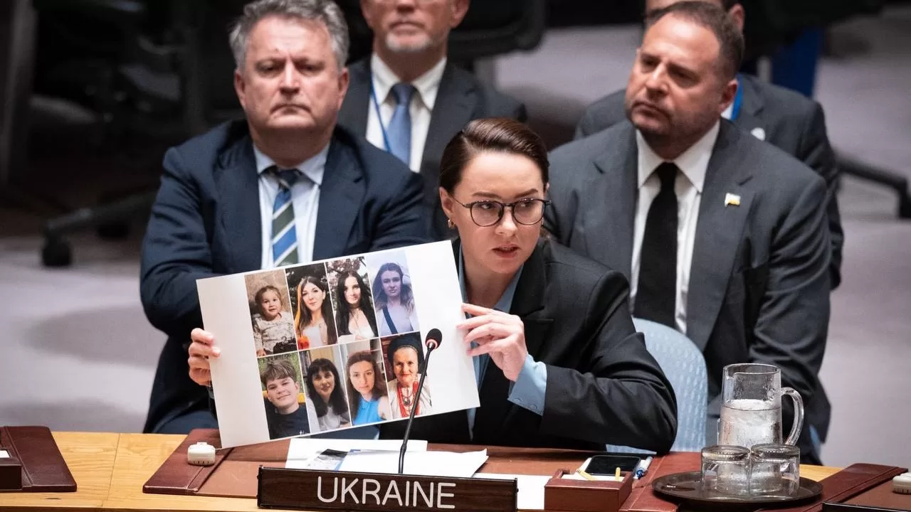 Юлия Свириденко выступает в Совбезе ООН / Фото из Telegram @svyrydenkoy