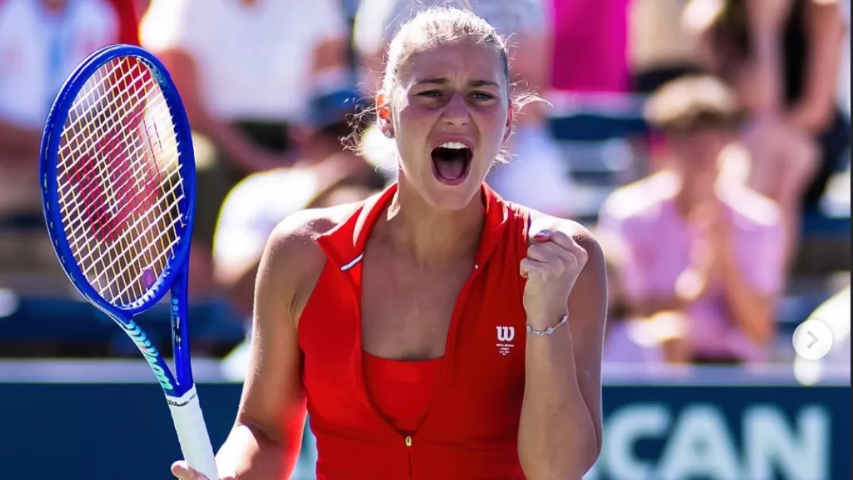 Марта Костюк після перемоги над Діан Паррі / Фото з Instagram martakostyuk