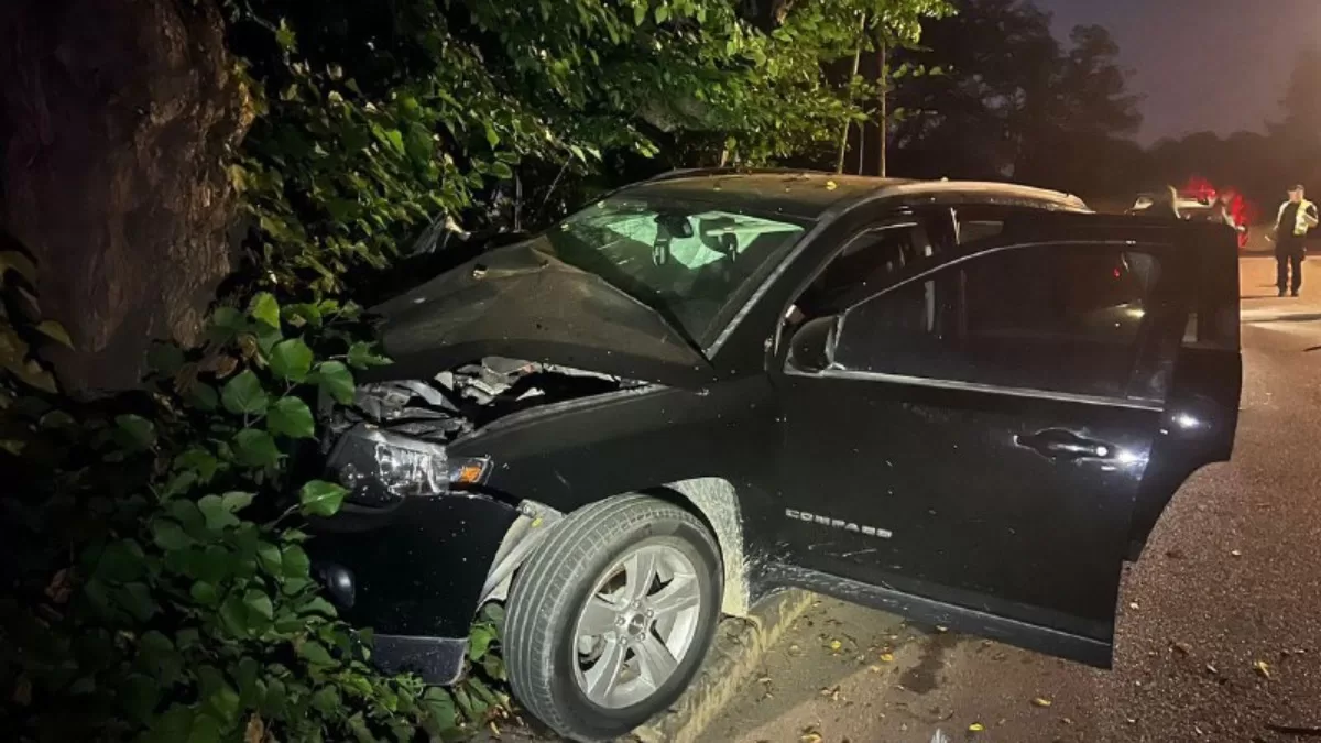 У Брюховичах поліцейські затримали водійку, яка в стані алкогольного сп’яніння здійснила ДТП / Фото Нацполіція