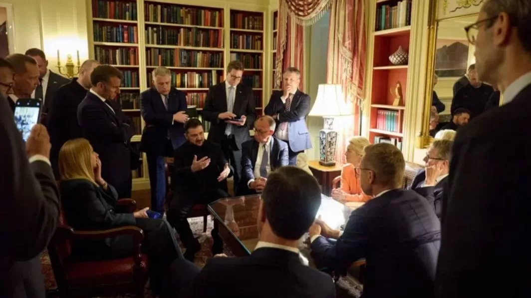 Президент Украины вместе с европейскими лидерами в Вашингтоне / Фото: Офис президента Украины