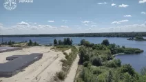 Захоплена ділянка на Жуковому острові / Фото: Київська міська прокуратура