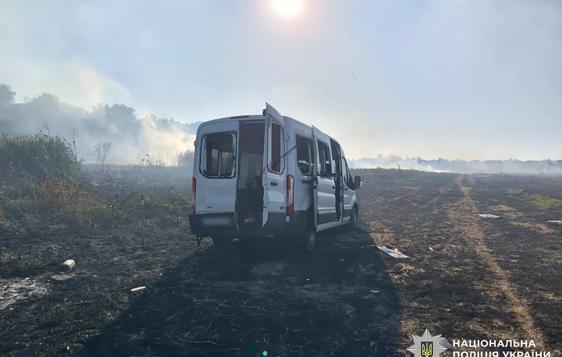 Место ракетного удара в Черниговской области / Фото: Нацполиция