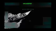 Скриншот из видео, опубликованного Дональдом Трампом 2 сентября в Truth Social, показывает лодку «Tren de Aragua» с наркотиками из Венесуэлы, по которой Трамп приказал нанести удар.