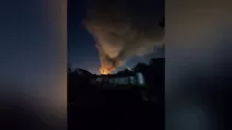 In the Krasnodar region, the Ilsky oil refinery was attacked, and one of the technological installations caught fire / Photo from social media