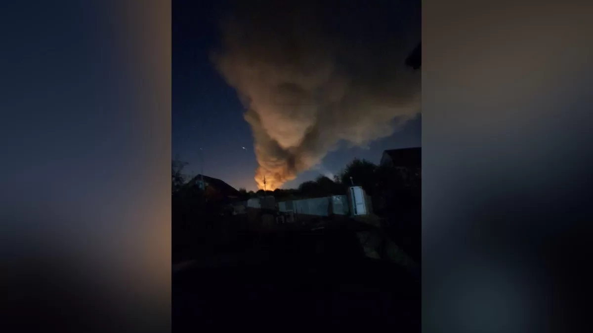 In the Krasnodar region, the Ilsky oil refinery was attacked, and one of the technological installations caught fire / Photo from social media