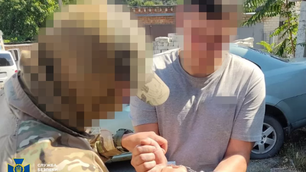 Задержанный в Днепре наводчик / Фото: СБУ