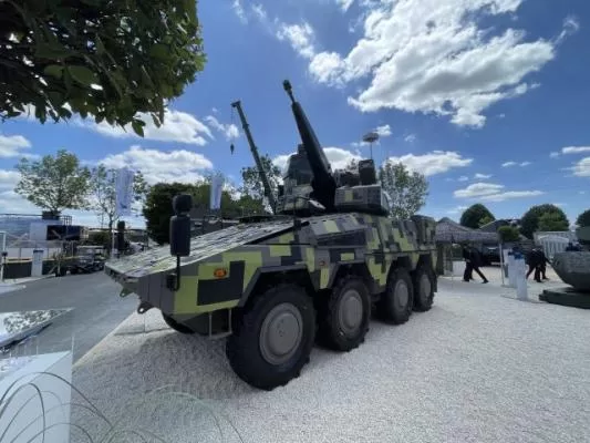 Зенитная самоходная установка Rheinmetall Skyranger 30 на базе колесного бронетранспортера GTK Boxer / Фото: Rheinmetall