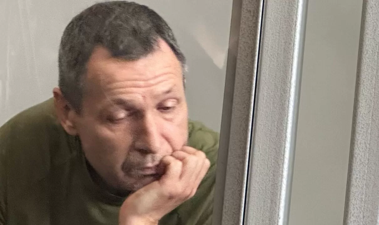 Михайло Сцельніков під час обрання запобіжного заходу / Фото: Радіо Свобода