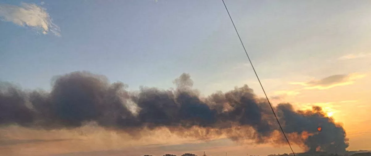 Дым в Виннице после атаки на город / Фото: Telegram Реальна Вінниця