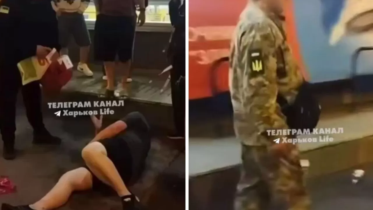 У Харкові побили чоловіка / Кадри з відео