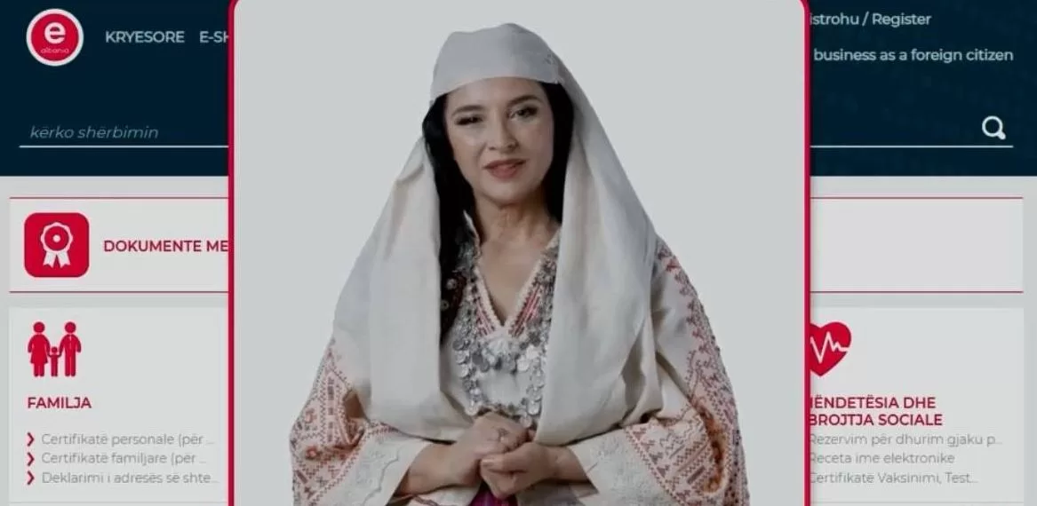 Албанський ШІ міністр Діелла / Скриншот