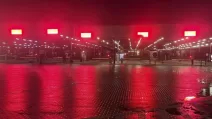 Закрытый польско-белорусский пограничный переход в Тересполе, Польша, в пятницу 12 сентября / Фото Associated Press