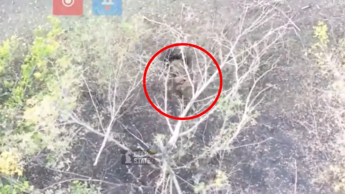 Вихід росіян з труби під Куп’янском / Скріншот відео