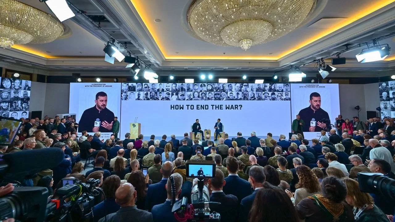 Volodymyr Zelenskyy speaks at the Yalta European Strategy conference in Kyiv. 13 September 2025 / Photo: Office of the President