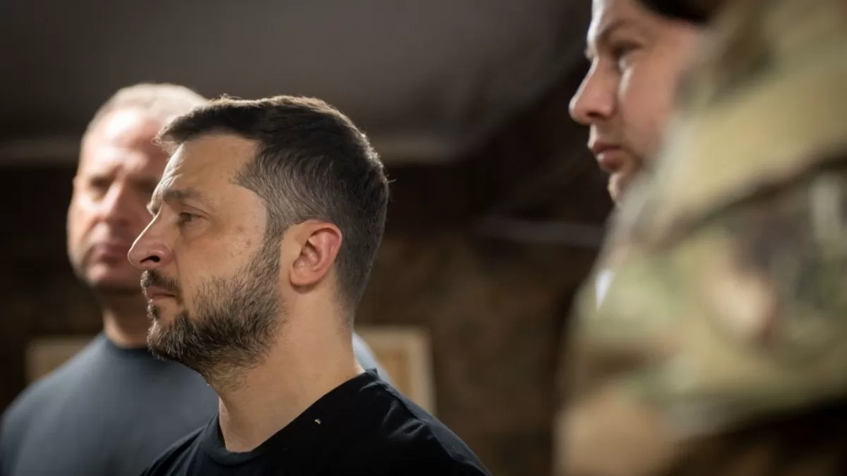 Владимир Зеленский в одном из подразделений 225-го ОШП в Сумской области, 6 августа 2025 года / Фото Офис президента