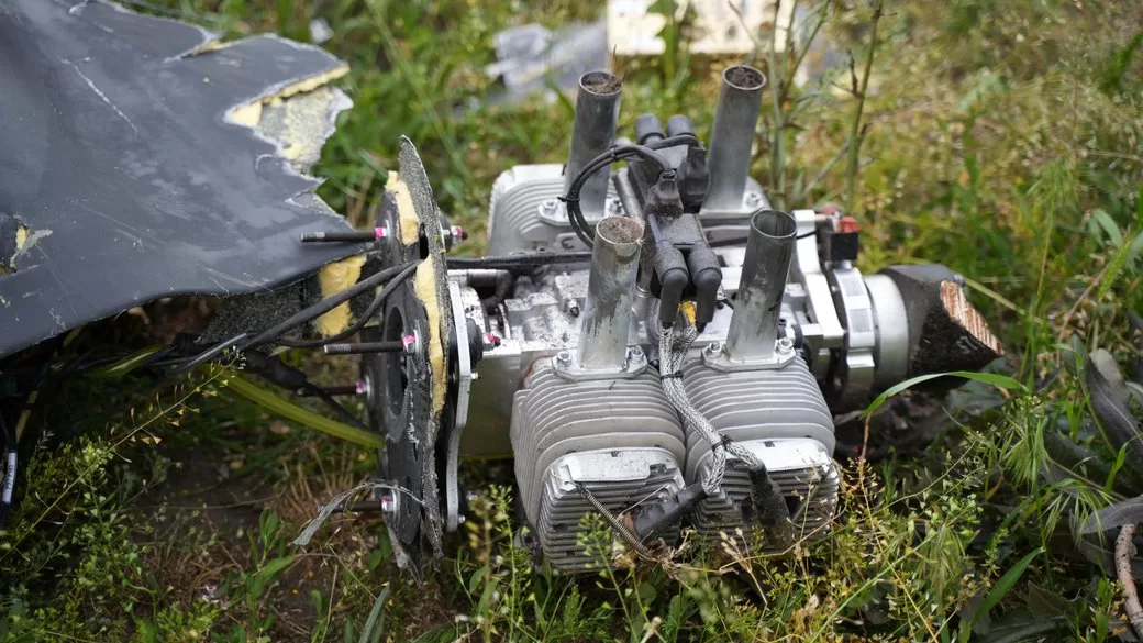 Двигун російського "шахеда" / Фото: Суспільне