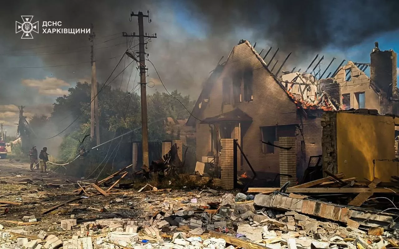 Борова после массированного обстрела 13 сентября