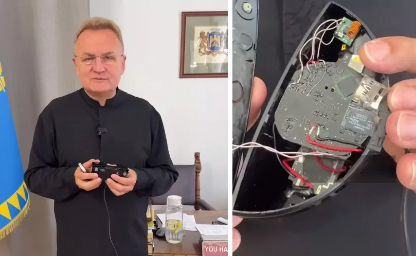 Андрій Садовий з "прослушкою" / Колаж: Головне в Україні