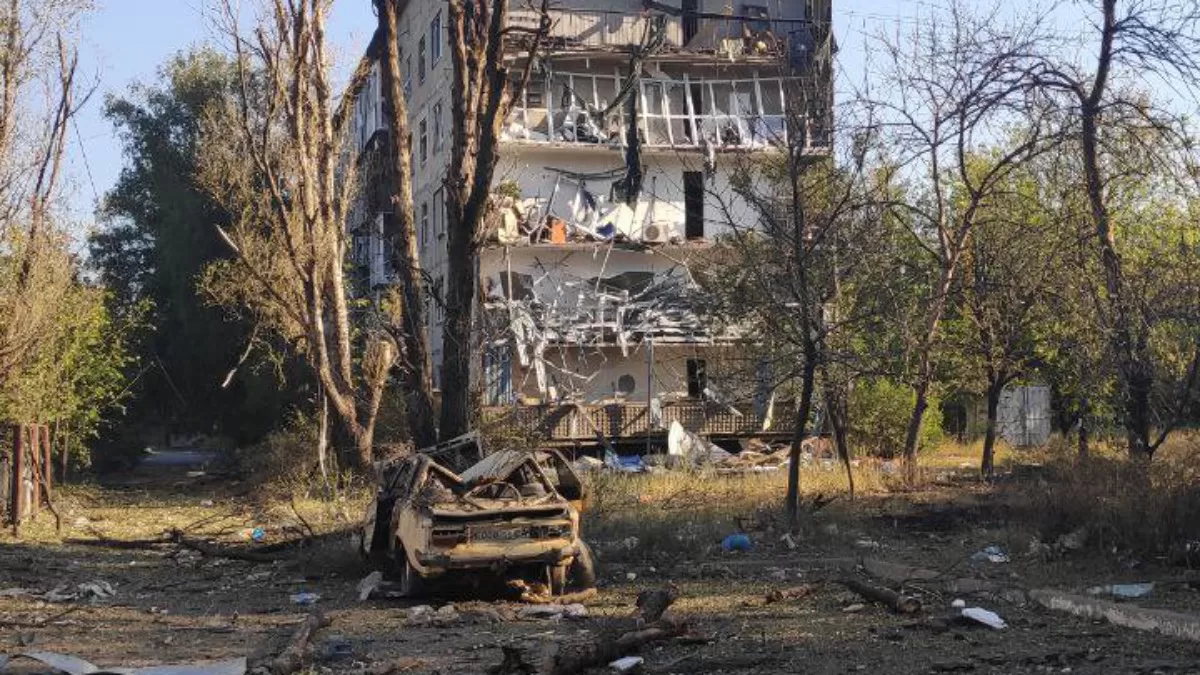 Добропілля, м-рн Сонячний, 22 серпня 2025 / Фото з X @jana_skhidna