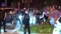 Бійка у Києві / Скріншот відео