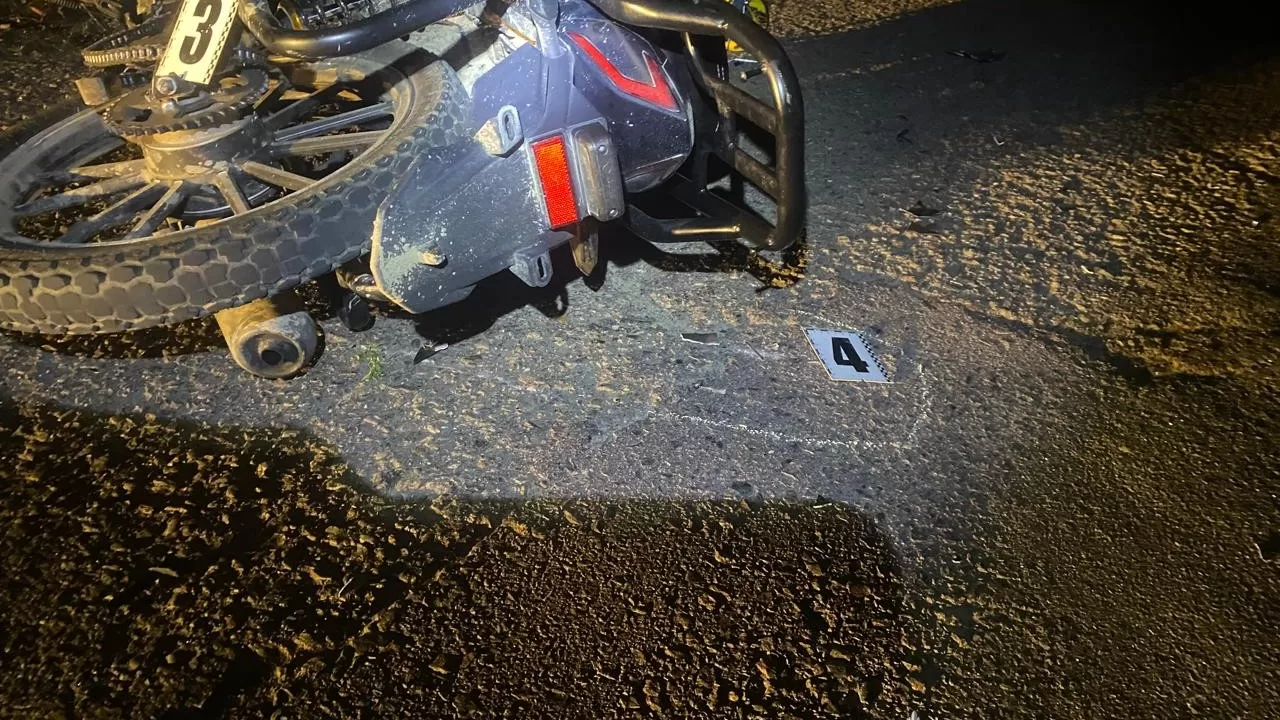 Мотоцикл на місці ДТП / Фото: Поліція Львівщини