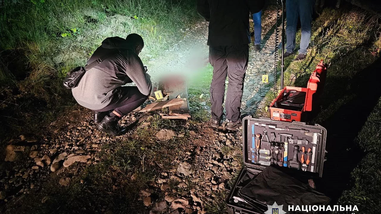 Место убийства / Фото: Полиция Ивано-Франковской области