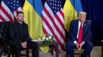 Meeting between Volodymyr Zelenskyy and Donald Trump on the sidelines of the UN General Assembly / Screenshot from the video broadcast
