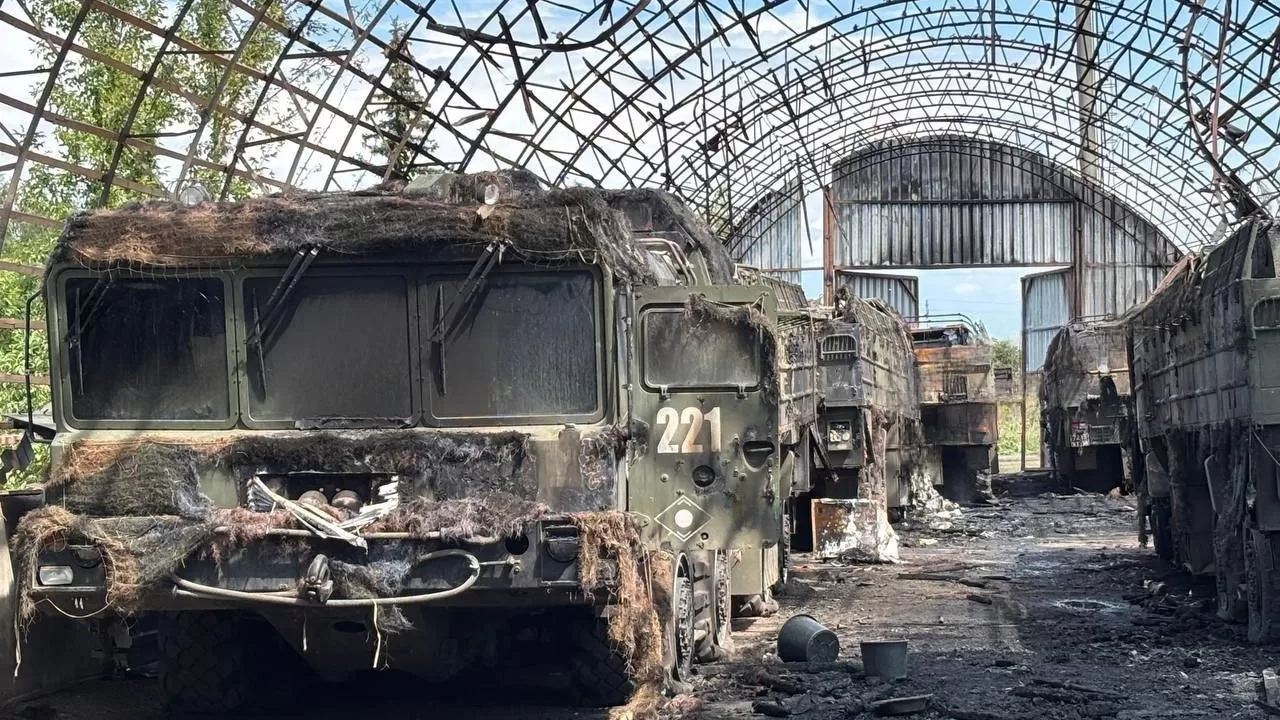 Знищені ТЗМ комплекса "Іскандер" в Краснодарському краї / Фото: t.me/lost_warinua