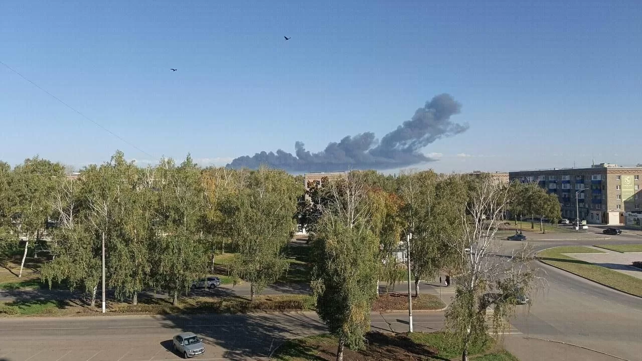 Пожежа на нафтохімічному комплексі у Салаваті / Фото: Telegram-канал ASTRA