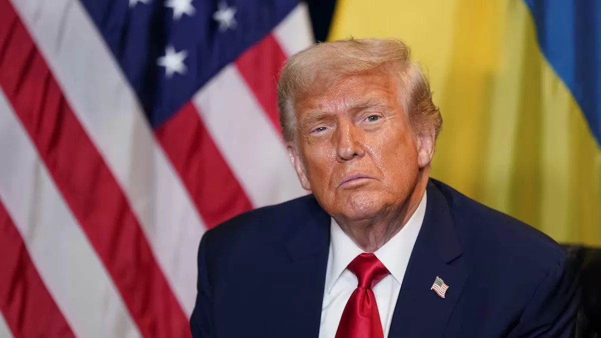 Президент США Дональд Трамп во время встречи с президентом Украины Владимиром Зеленским во время 80-й сессии Генеральной Ассамблеи ООН, 23 сентября 2025 / Фото Reuters