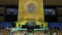 Volodymyr Zelenskyy speaks at the 80th session of the UN General Assembly / Photo: Reuters