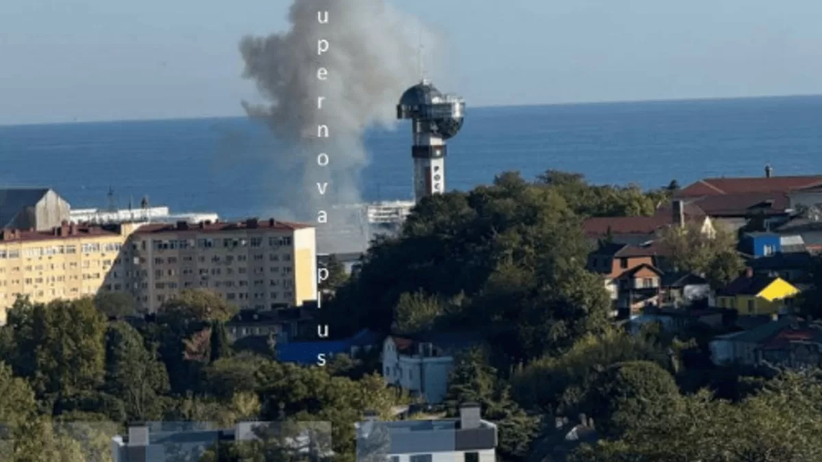 Атака на порт Туапсе / Скриншот видео