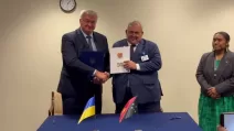 Сибіга підписав із главою МЗС Папуа Нової Гвінеї комюніке про співпрацю / Скриншот з відео