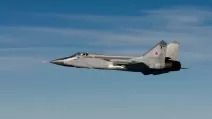 Російський винищувач МіГ-31 над Балтійським морем, 19 вересня 2025 року / Фото: ВПС Швеції