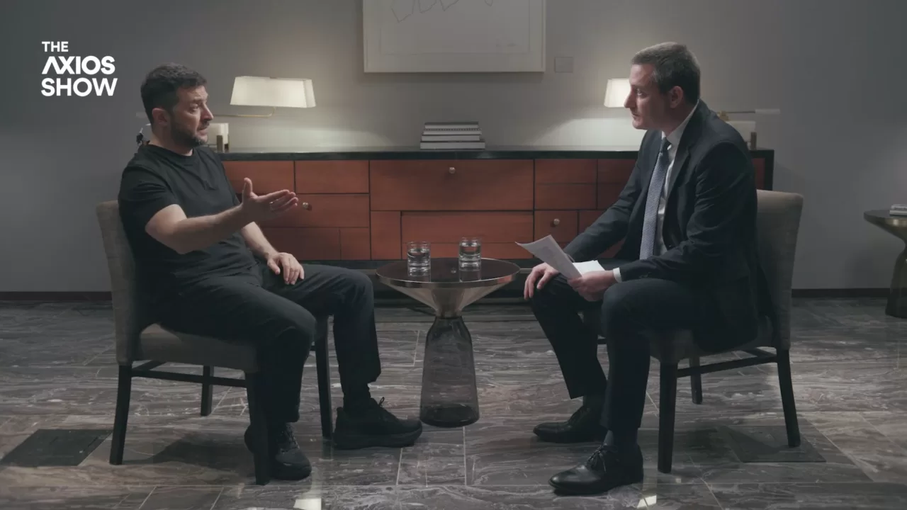 Інтерв'ю Володимира Зеленського на "The Axios Show" / Скриншот з відео