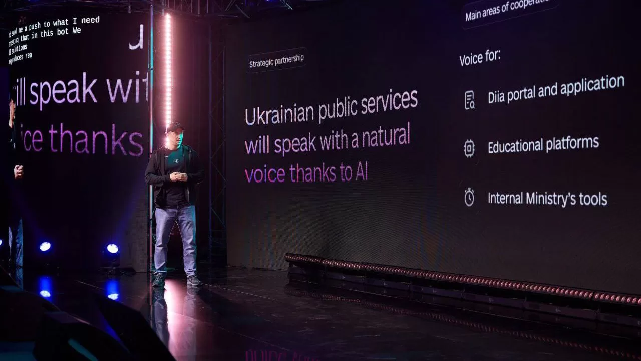 Mykhailo Fedorov announces the start of cooperation with ElevenLabs / Photo by the Ministry of Digital Transformation