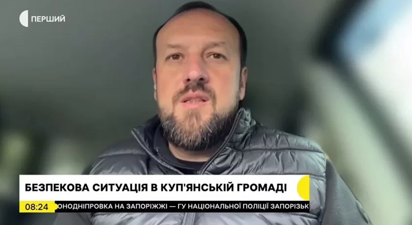 Андрій Беседін в ефірі Суспільного / Скриншот з відео