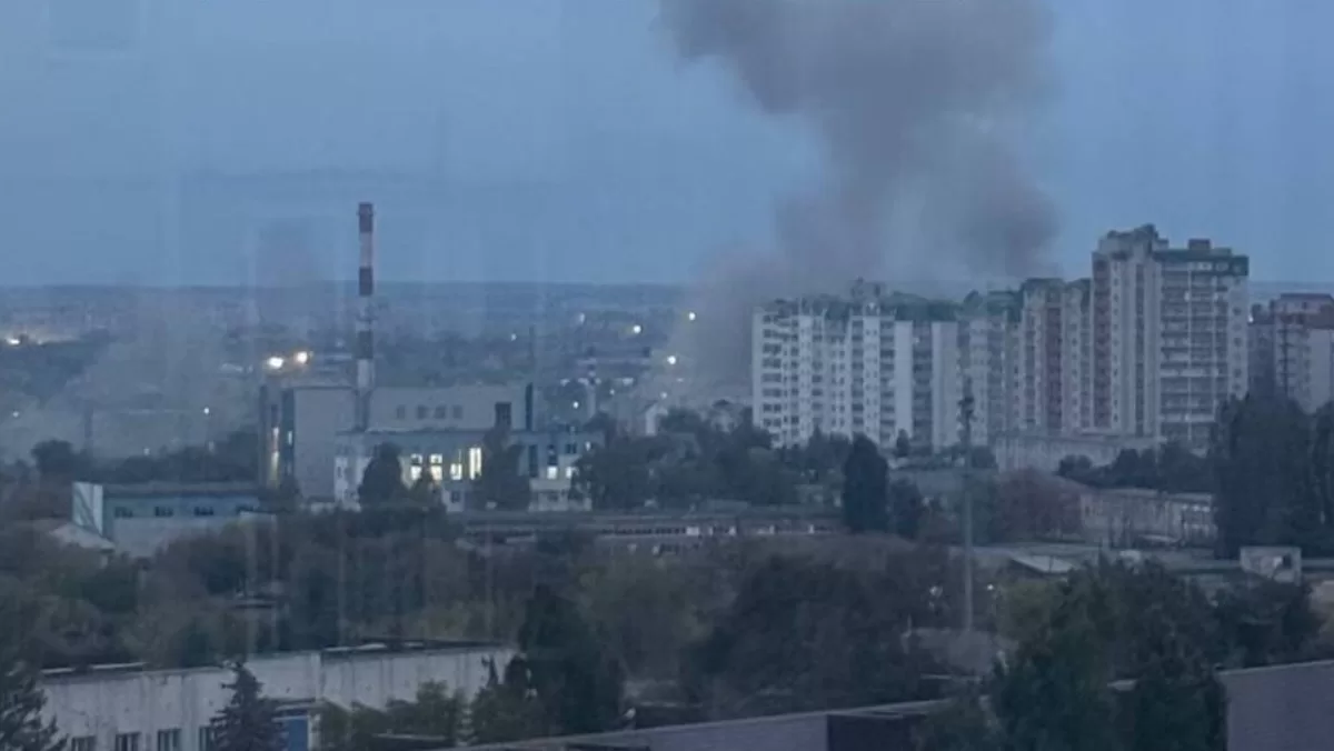 Smoke over the Belgorod CHP / Photo: “Pepel”