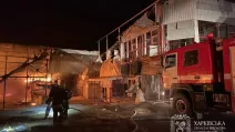 Kharkiv night strikes by bombs: market and private sector on fire / Photo: Kharkiv RWA