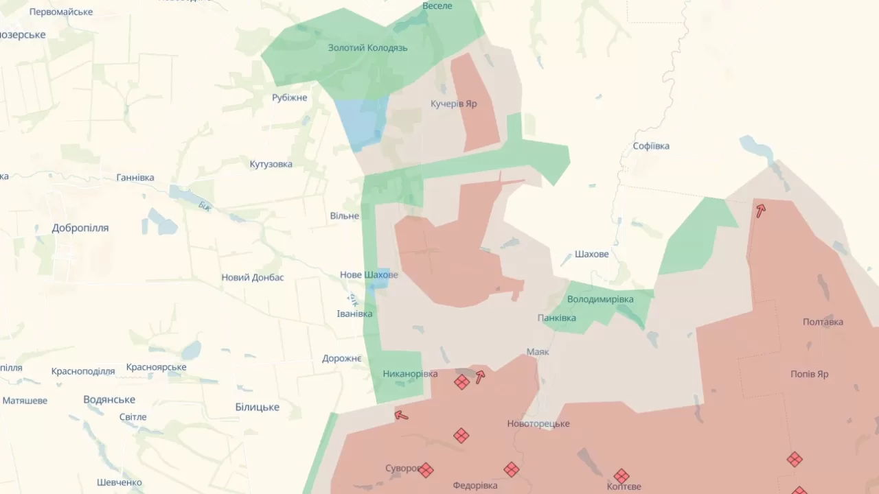 Фрагмент карти DeepState