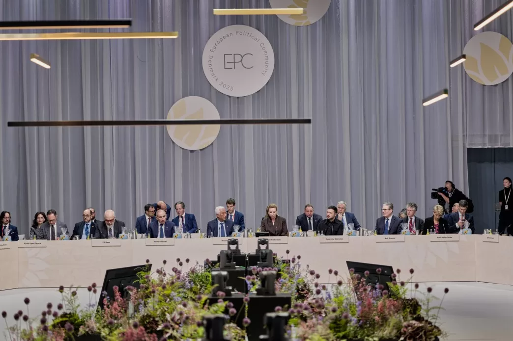 Ukrainian President Volodymyr Zelensky attending the seventh summit of the European Political Community in Copenhagen on October 2, 2025 / Photo: OP