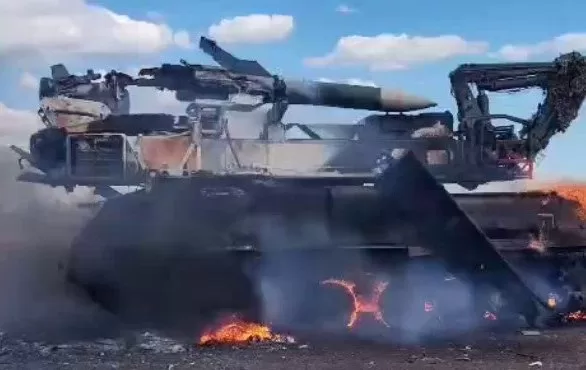 Знищена російська пуско-зарядна установка комплексу "Бук" / Фото ілюстративне: t.me/lost_warinua