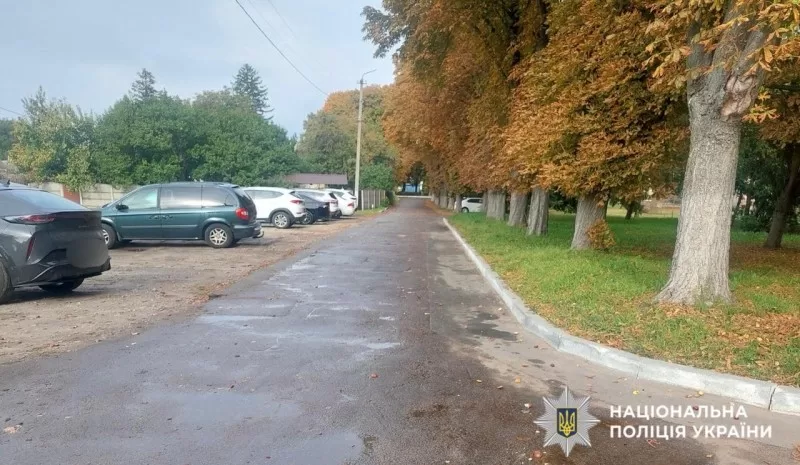 Парковка Бориспольской больницы / Фото: ГУНП в Киевской области