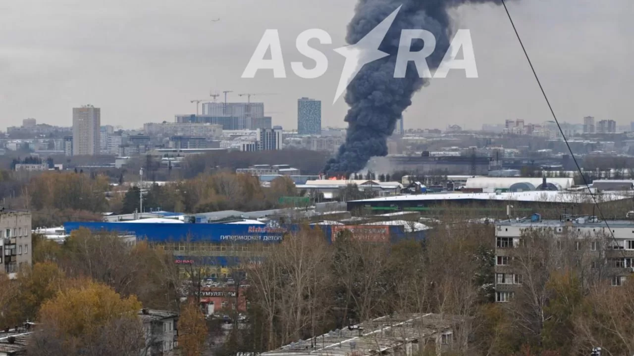 На заводе припоев в России вспыхнул масштабный пожар / Фото из соцсети