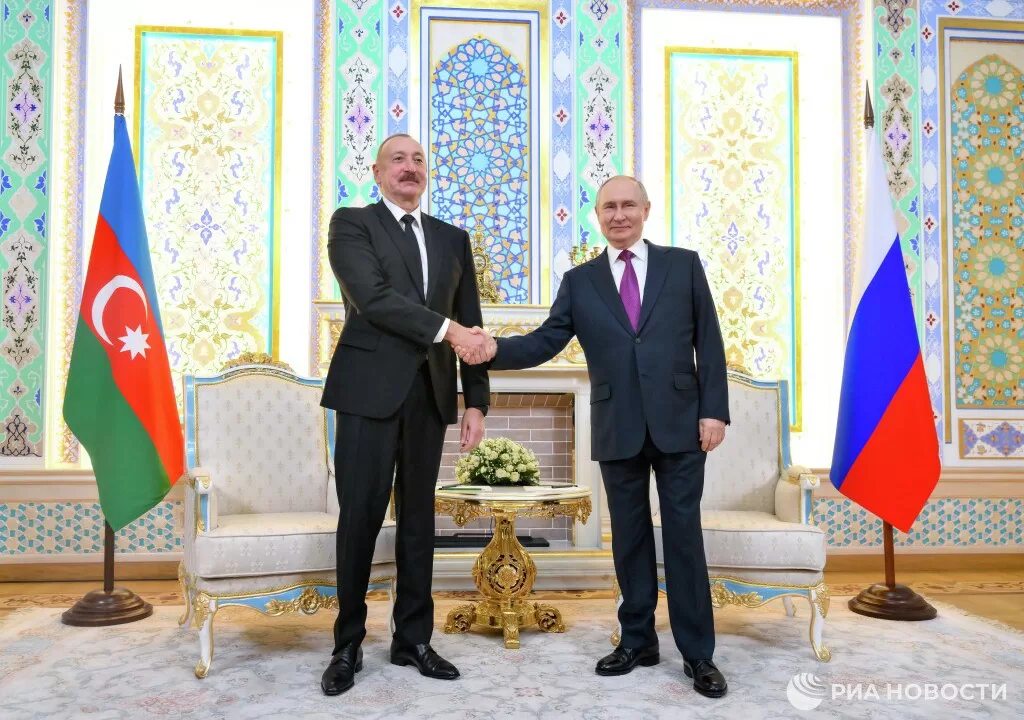 Azerbaijani President Ilham Aliyev and Russian President Vladimir Putin / Photo: Russian media