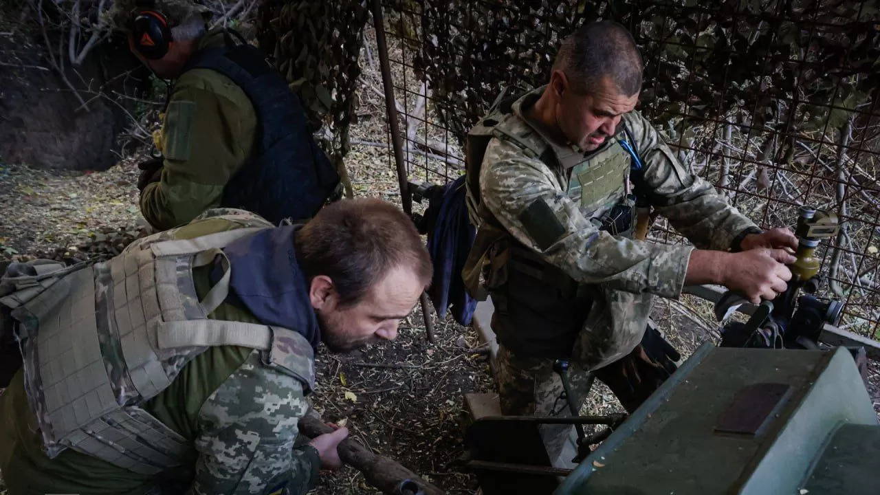Artillerymen of the 115th Mechanised Brigade at work / Photo by 115th Mechanised Brigade