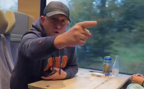 Нападник на українськомовну родину / Скриншот