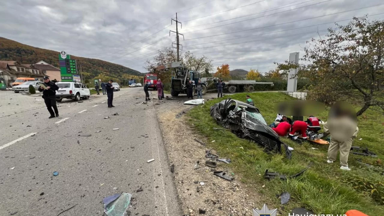 ДТП із загиблим на Франківщині / Фото: ГУНП в Івано-Франківській області